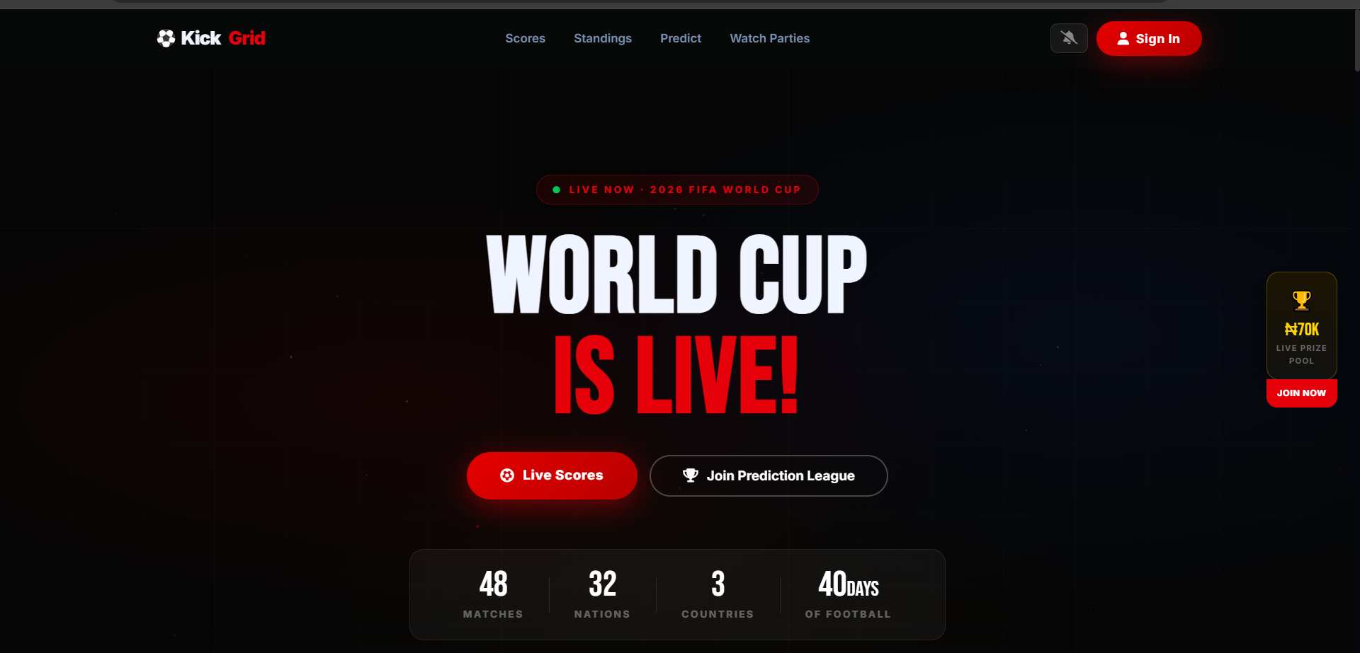 Kickgrid preview